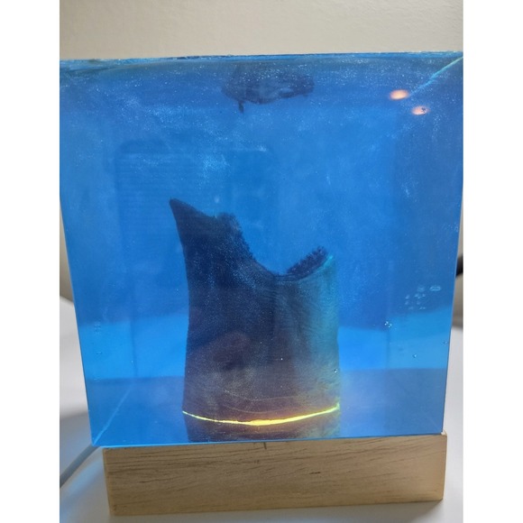 JAWS 3D Epoxy Light Sculpture Art  Handmade USB Switch - Picture 1 of 13
